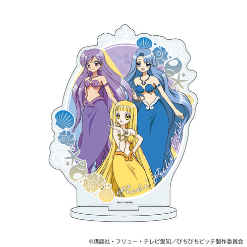 『マーメイドメロディーぴちぴちピッチ』キャラアクリルフィギュア 02/かれん&ノエル&ココ(公式イラスト)